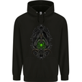 Grim Reaper Gothic Skull Heavy Metal Mens 80% Cotton Hoodie Black