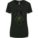 Grim Reaper Gothic Skull Heavy Metal Womens Wider Cut T-Shirt Black