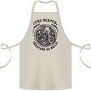 Grim Reaper Motorbike Motorcycle Biker Cotton Apron 100% Organic Natural