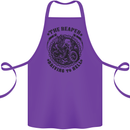 Grim Reaper Motorbike Motorcycle Biker Cotton Apron 100% Organic Purple