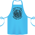 Grim Reaper Motorbike Motorcycle Biker Cotton Apron 100% Organic Turquoise