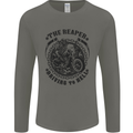 Grim Reaper Motorbike Motorcycle Biker Mens Long Sleeve T-Shirt Charcoal