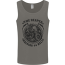 Grim Reaper Motorbike Motorcycle Biker Mens Vest Tank Top Charcoal