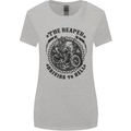 Grim Reaper Motorbike Motorcycle Biker Womens Wider Cut T-Shirt Sports Grey