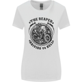 Grim Reaper Motorbike Motorcycle Biker Womens Wider Cut T-Shirt White