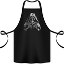 Grim Reaper Skull Cotton Apron 100% Organic Black