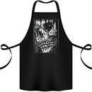 Grim Reaper Skull Gothic Biker Demon Cotton Apron 100% Organic Black