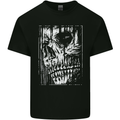Grim Reaper Skull Gothic Biker Demon Kids T-Shirt Childrens Black