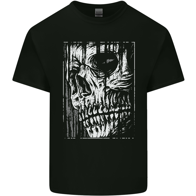 Grim Reaper Skull Gothic Biker Demon Mens Cotton T-Shirt Tee Top Black