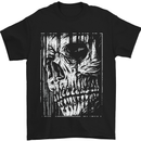 Grim Reaper Skull Gothic Biker Demon Mens T-Shirt Cotton Gildan Black
