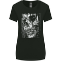 Grim Reaper Skull Gothic Biker Demon Womens Wider Cut T-Shirt Black