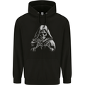Grim Reaper Skull Mens 80% Cotton Hoodie Black