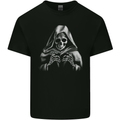 Grim Reaper Skull Mens Cotton T-Shirt Tee Top Black