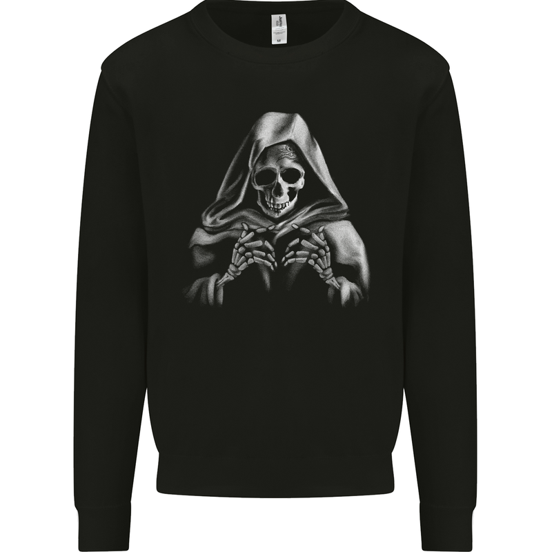 Grim Reaper Skull Mens Sweatshirt Jumper Black