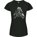 Grim Reaper Skull Womens Petite Cut T-Shirt Black