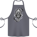 Grim Reaper Time Biker Skull Rock Music Cotton Apron 100% Organic Steel