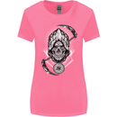 Grim Reaper Time Biker Skull Rock Music Womens Wider Cut T-Shirt Azalea