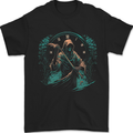 Grim Reaper Time Skull Death Gothic Mens T-Shirt 100% Cotton Black