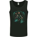 Grim Reaper Time Skull Death Gothic Mens Vest Tank Top Black