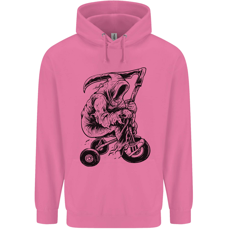 Grim Reaper Trike Bicycle Cycling Gothic Childrens Kids Hoodie Azalea