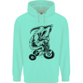 Grim Reaper Trike Bicycle Cycling Gothic Childrens Kids Hoodie Peppermint