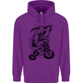 Grim Reaper Trike Bicycle Cycling Gothic Childrens Kids Hoodie Purple