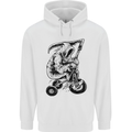 Grim Reaper Trike Bicycle Cycling Gothic Childrens Kids Hoodie White