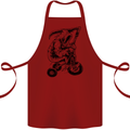 Grim Reaper Trike Bicycle Cycling Gothic Cotton Apron 100% Organic Maroon