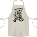 Grim Reaper Trike Bicycle Cycling Gothic Cotton Apron 100% Organic Natural