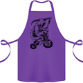 Grim Reaper Trike Bicycle Cycling Gothic Cotton Apron 100% Organic Purple