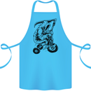 Grim Reaper Trike Bicycle Cycling Gothic Cotton Apron 100% Organic Turquoise
