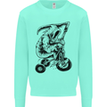 Grim Reaper Trike Bicycle Cycling Gothic Kids Sweatshirt Jumper Peppermint