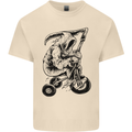 Grim Reaper Trike Bicycle Cycling Gothic Mens Cotton T-Shirt Tee Top Natural