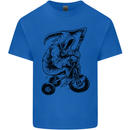 Grim Reaper Trike Bicycle Cycling Gothic Mens Cotton T-Shirt Tee Top Royal Blue