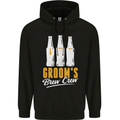 Grooms Brew Crew Beer Mens 80% Cotton Hoodie Black