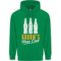 Grooms Brew Crew Beer Mens 80% Cotton Hoodie Irish Green