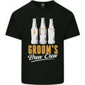 Grooms Brew Crew Beer Mens Cotton T-Shirt Tee Top Black