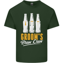 Grooms Brew Crew Beer Mens Cotton T-Shirt Tee Top Forest Green