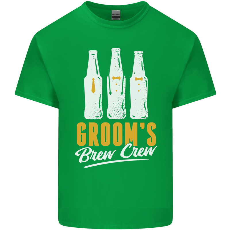 Grooms Brew Crew Beer Mens Cotton T-Shirt Tee Top Irish Green