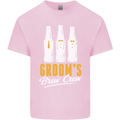 Grooms Brew Crew Beer Mens Cotton T-Shirt Tee Top Light Pink