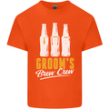 Grooms Brew Crew Beer Mens Cotton T-Shirt Tee Top Orange