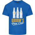 Grooms Brew Crew Beer Mens Cotton T-Shirt Tee Top Royal Blue