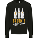 Grooms Brew Crew Beer Mens Sweatshirt Jumper Black