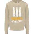 Grooms Brew Crew Beer Mens Sweatshirt Jumper Sand