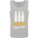 Grooms Brew Crew Beer Mens Vest Tank Top Sports Grey