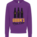 Grooms Brew Crew Beer Stag Doo Do Kids Sweatshirt Jumper Purple