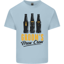 Grooms Brew Crew Beer Stag Doo Do Kids T-Shirt Childrens Light Blue