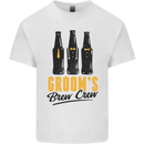 Grooms Brew Crew Beer Stag Doo Do Kids T-Shirt Childrens White