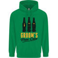 Grooms Brew Crew Beer Stag Doo Do Mens 80% Cotton Hoodie Irish Green
