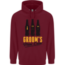Grooms Brew Crew Beer Stag Doo Do Mens 80% Cotton Hoodie Maroon